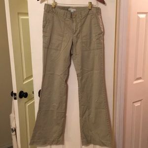 Banana republic stretch khakis boot cut size 6